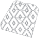 Rhombus Grey Favor Box Style E (10 per pack)