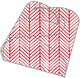 Oblique Red Favor Box Style E (10 per pack)