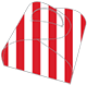 Lineation Red Favor Box Style E (10 per pack)