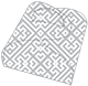 Maze Grey Favor Box Style E (10 per pack)