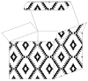 Rhombus Black Favor Box Style M (10 per pack)