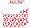 Rhombus Red Favor Box Style M (10 per pack)
