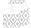 Rhombus Grey Favor Box Style M (10 per pack)
