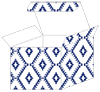 Rhombus Sapphire Favor Box Style M (10 per pack)