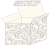 Floral Grey Favor Box Style M (10 per pack)