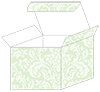 Floral Green Tea Favor Box Style M (10 per pack)