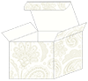 Paisley Silver Favor Box Style M (10 per pack)
