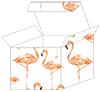 Flamingo Favor Box Style M (10 per pack)