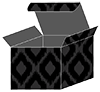 Indonesia Black Favor Box Style M (10 per pack)