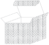 Oblique Grey Favor Box Style M (10 per pack)