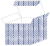 Oblique Sapphire Favor Box Style M (10 per pack)