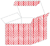 Oblique Red Favor Box Style M (10 per pack)