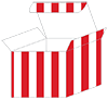 Lineation Red Favor Box Style M (10 per pack)