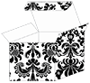 Victoria Black & White Favor Box Style M (10 per pack)