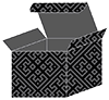 Maze Noir Favor Box Style M (10 per pack)