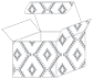 Rhombus Grey Favor Box Style S (10 per pack)