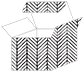 Oblique Black Favor Box Style S (10 per pack)