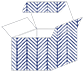 Oblique Sapphire Favor Box Style S (10 per pack)