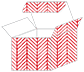Oblique Red Favor Box Style S (10 per pack)