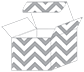 Chevron Pewter Favor Box Style S (10 per pack)