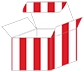 Lineation Red Favor Box Style S (10 per pack)