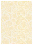 Paisley Gold Flat Card 5 1/4 x 7 1/4 - 25/Pk