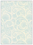Paisley Blue Flat Card 5 1/4 x 7 1/4 - 25/Pk