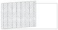 Oblique Grey Fold Away Invitation 4 x 9 1/4 - 25/Pk