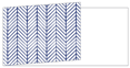 Oblique Blue Fold Away Invitation 4 x 9 1/4 - 25/Pk