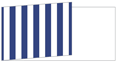 Lineation Blue Fold Away Invitation 4 x 9 1/4 - 25/Pk