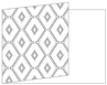 Rhombus Grey Fold Away Invitation 5 x 7 - 25/Pk