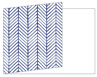 Oblique Blue Fold Away Invitation 5 x 7 - 25/Pk