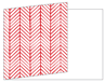 Oblique Red Fold Away Invitation 5 x 7 - 25/Pk