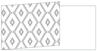 Rhombus Grey Fold Away Invitation 4 x 9 1/4 - 25/Pk