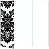 Floral Black Gate Fold Invitation Style A (5 x 7)