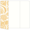 Paisley Gold Gate Fold Invitation Style A (5 x 7)