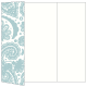 Paisley Blue Gate Fold Invitation Style A (5 x 7) - 10/Pk
