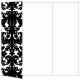Victoria Black & White Gate Fold Invitation Style A (5 x 7) - 10/Pk