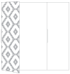 Rhombus Grey Gate Fold Invitation Style B (5 1/4 x 7 3/4)