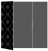 Indonesia Black Gate Fold Invitation Style B (5 1/4 x 7 3/4)