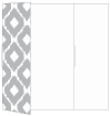 Indonesia Grey Gate Fold Invitation Style B (5 1/4 x 7 3/4)