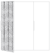 Oblique Black Gate Fold Invitation Style B (5 1/4 x 7 3/4)
