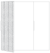 Oblique Grey Gate Fold Invitation Style B (5 1/4 x 7 3/4)