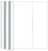 Lineation Grey Gate Fold Invitation Style B (5 1/4 x 7 3/4)