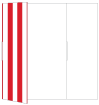 Lineation Red Gate Fold Invitation Style B (5 1/4 x 7 3/4)