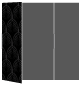 Glamour Noir Gate Fold Invitation Style A (5 x 7) - 10/Pk