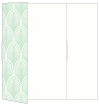 Glamour Green Tea Gate Fold Invitation Style B (5 1/4 x 7 3/4)