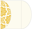 Morocco Yellow Gate Fold Invitation Style C (5 1/4 x 7 1/4)