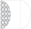 Indonesia Grey Gate Fold Invitation Style C (5 1/4 x 7 1/4)
