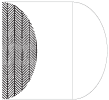 Oblique Black Gate Fold Invitation Style C (5 1/4 x 7 1/4)